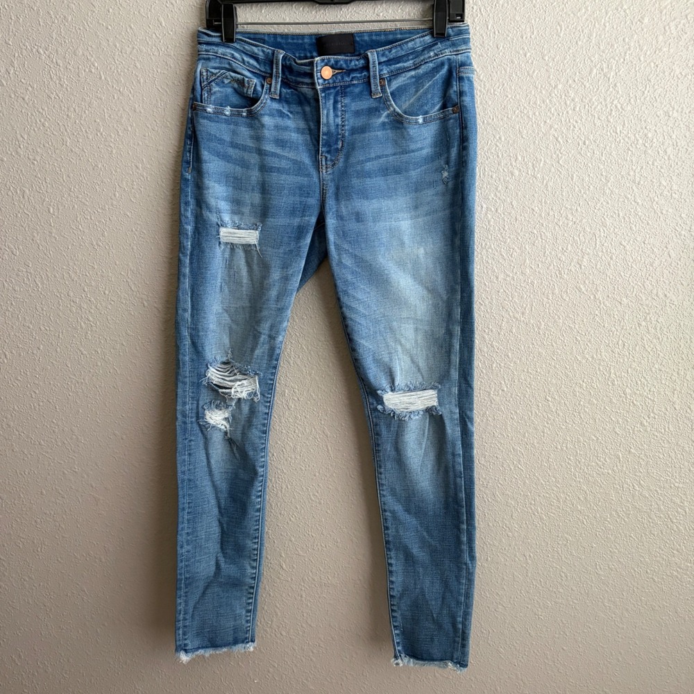 Buckle Black Fit No. 53 Mid-Rise Ankle Skinny Stretch Jean Medium Wash 28